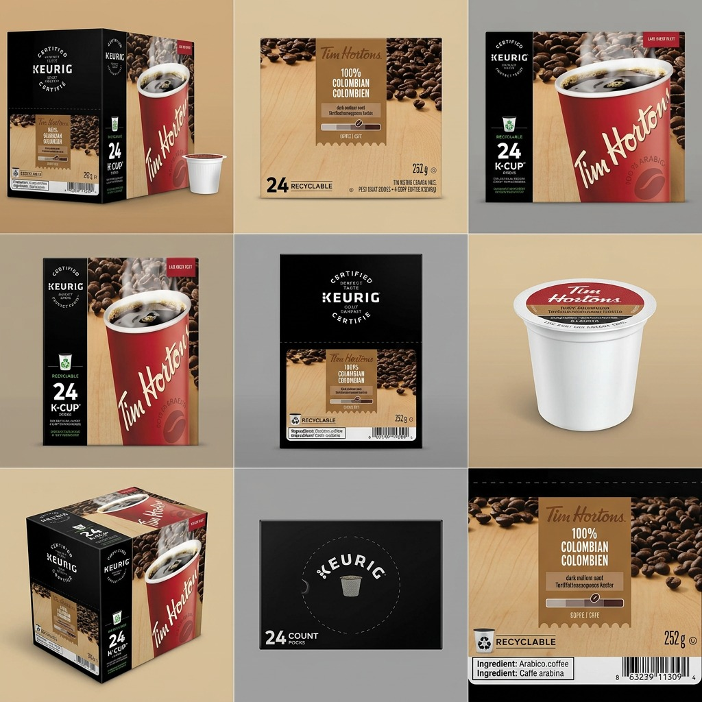 COFFEE-K CUP TIM HORTONS 100% COLOMBIAN-11309 24/BX