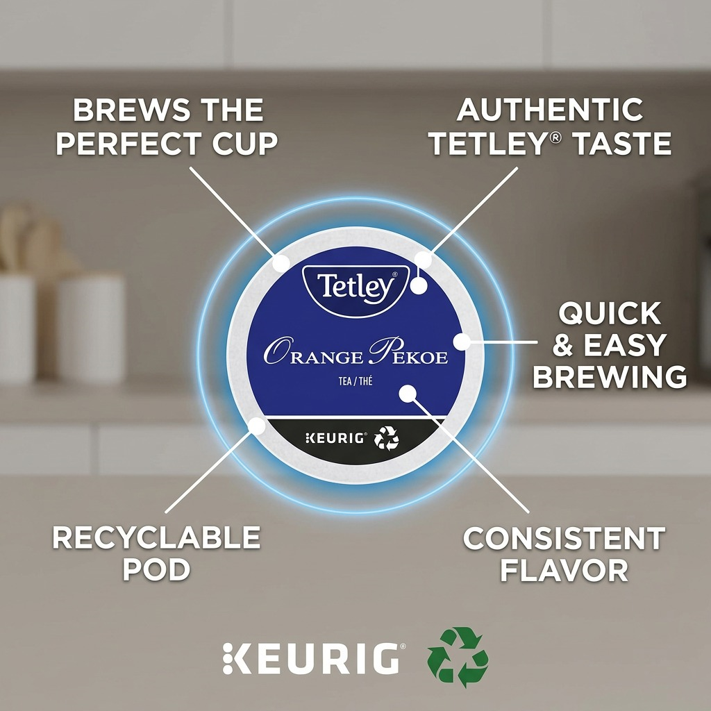 TEA-K CUP TETLEY ORANGE PEKOE 24/BX 24/BX