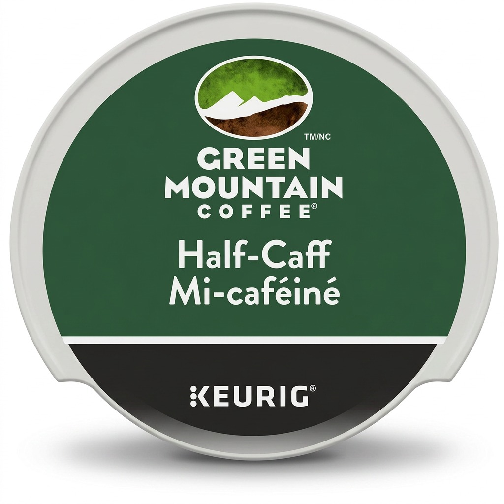 COFFEE-K CUP GREEN MOUNTAIN HALF-CAFF MEDIUM ROAST 24/BX