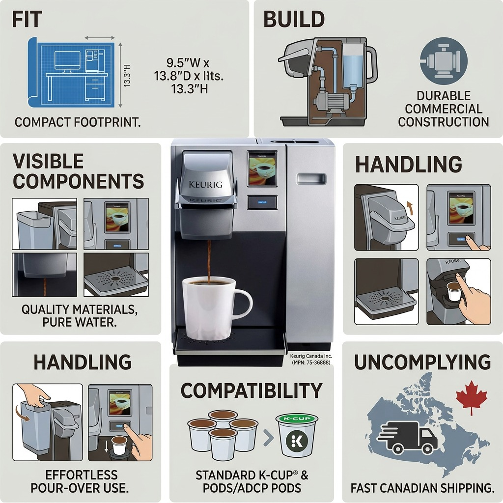 COFFEE BREWER-KEURIG K155 OFFICEPRO (00155) 1/EA
