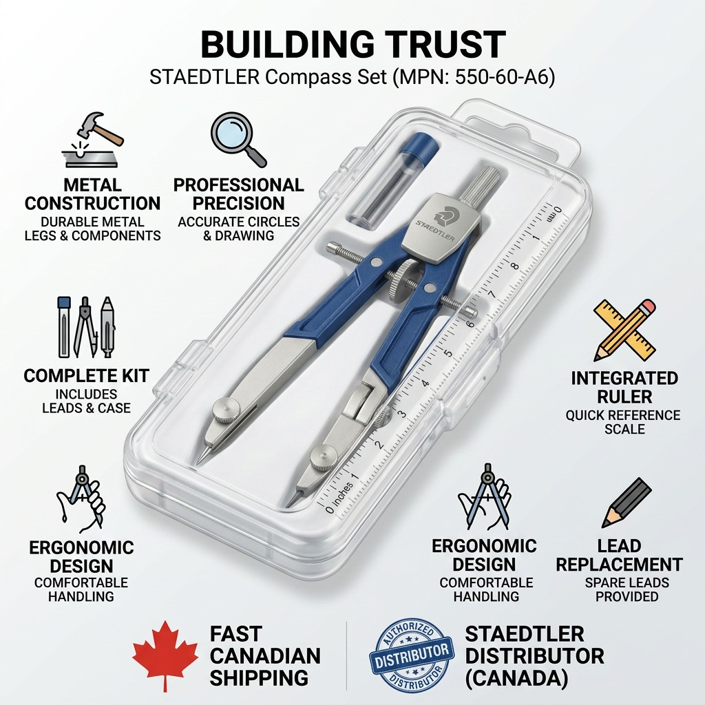 Staedtler Compass Set, Metal