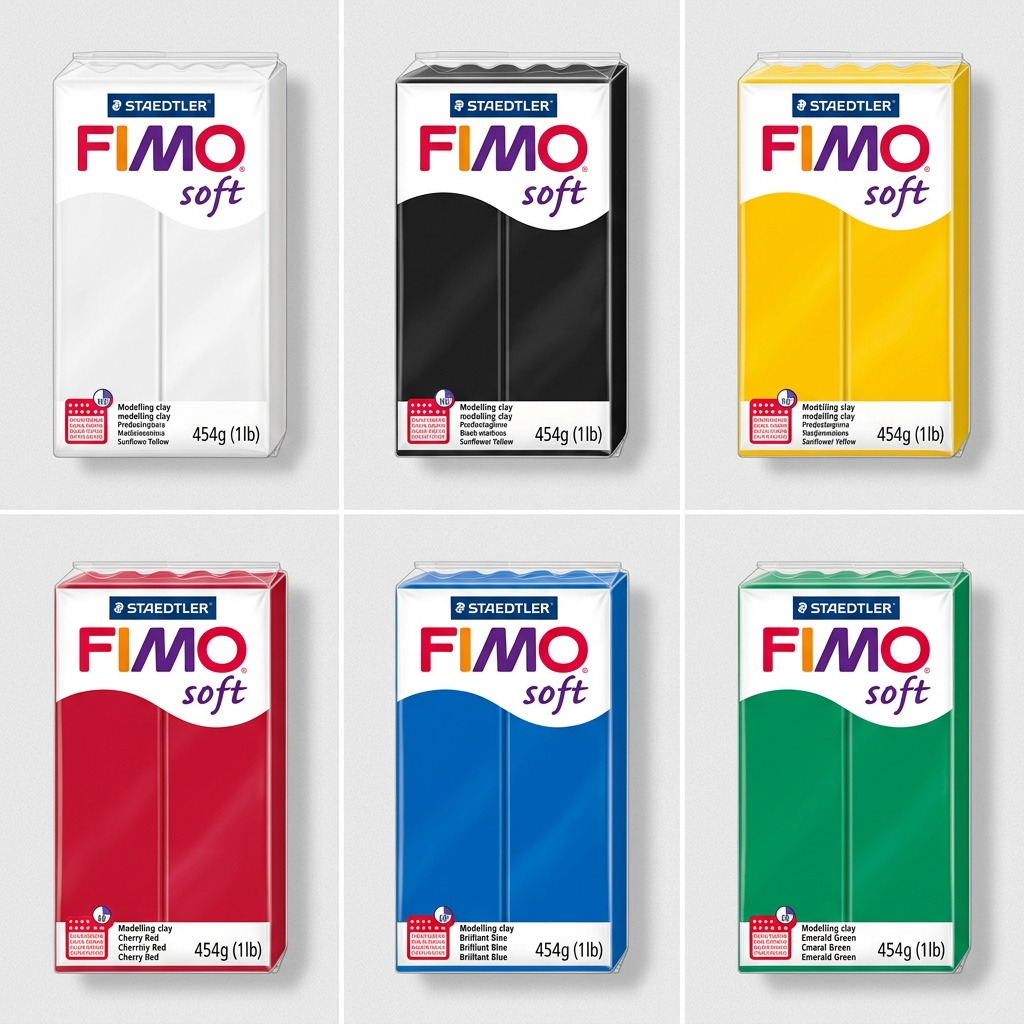 Staedtler Modelling Clay Fimo Soft 454g (1lb) White
