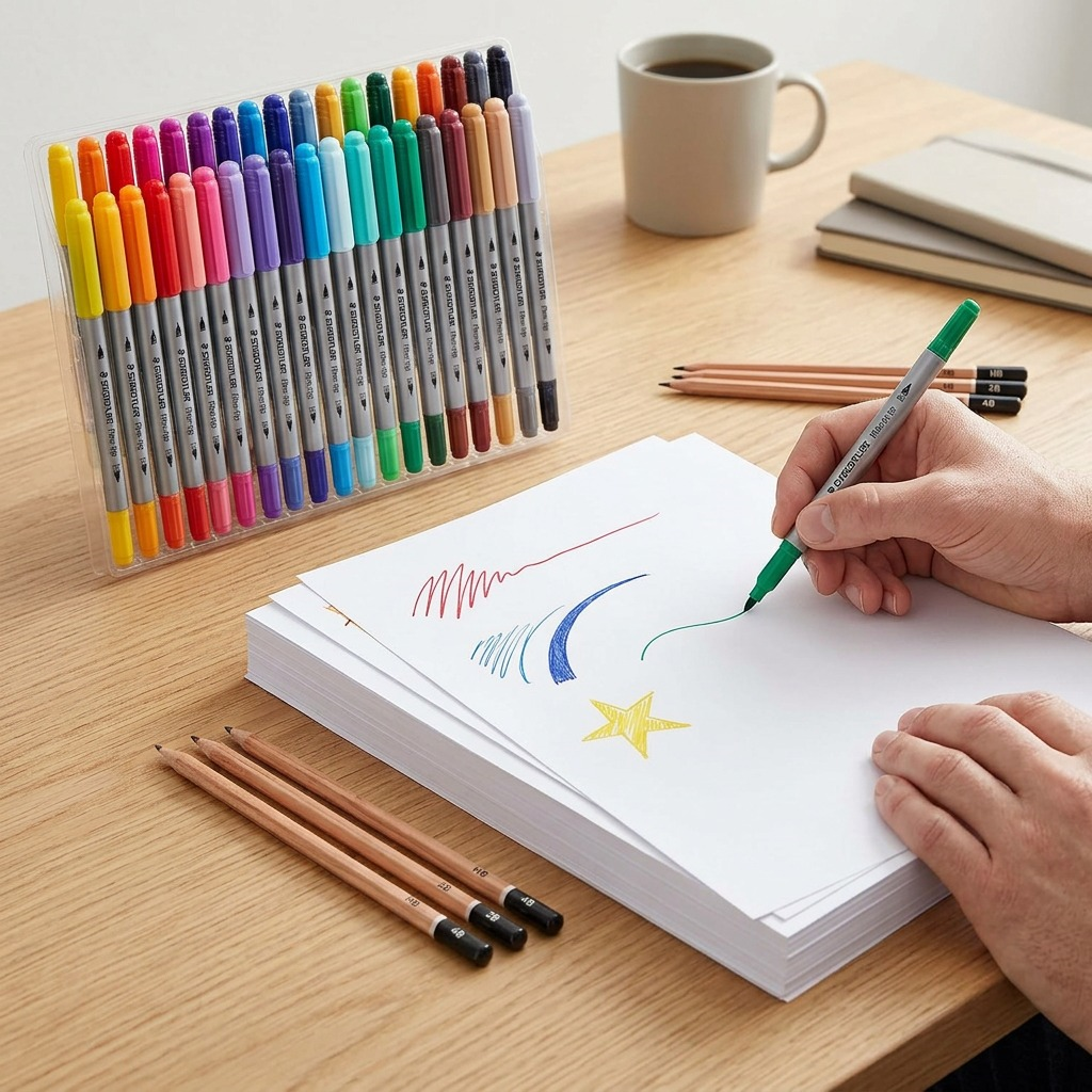 Staedtler Double Ended Fibre Tip Pens