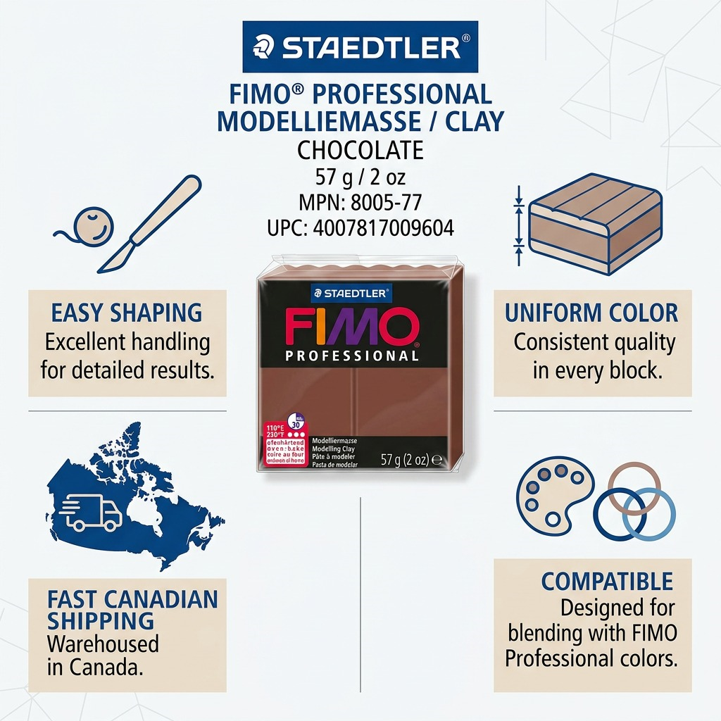 Staedtler Modelling Clay Fimo Professional Chocolate 57g (2 oz)