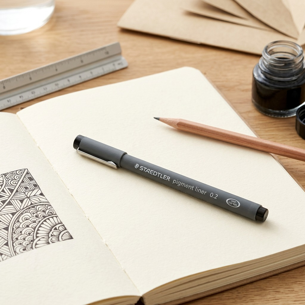 Staedtler Fineliner Pigment Liner 0.2mm Black