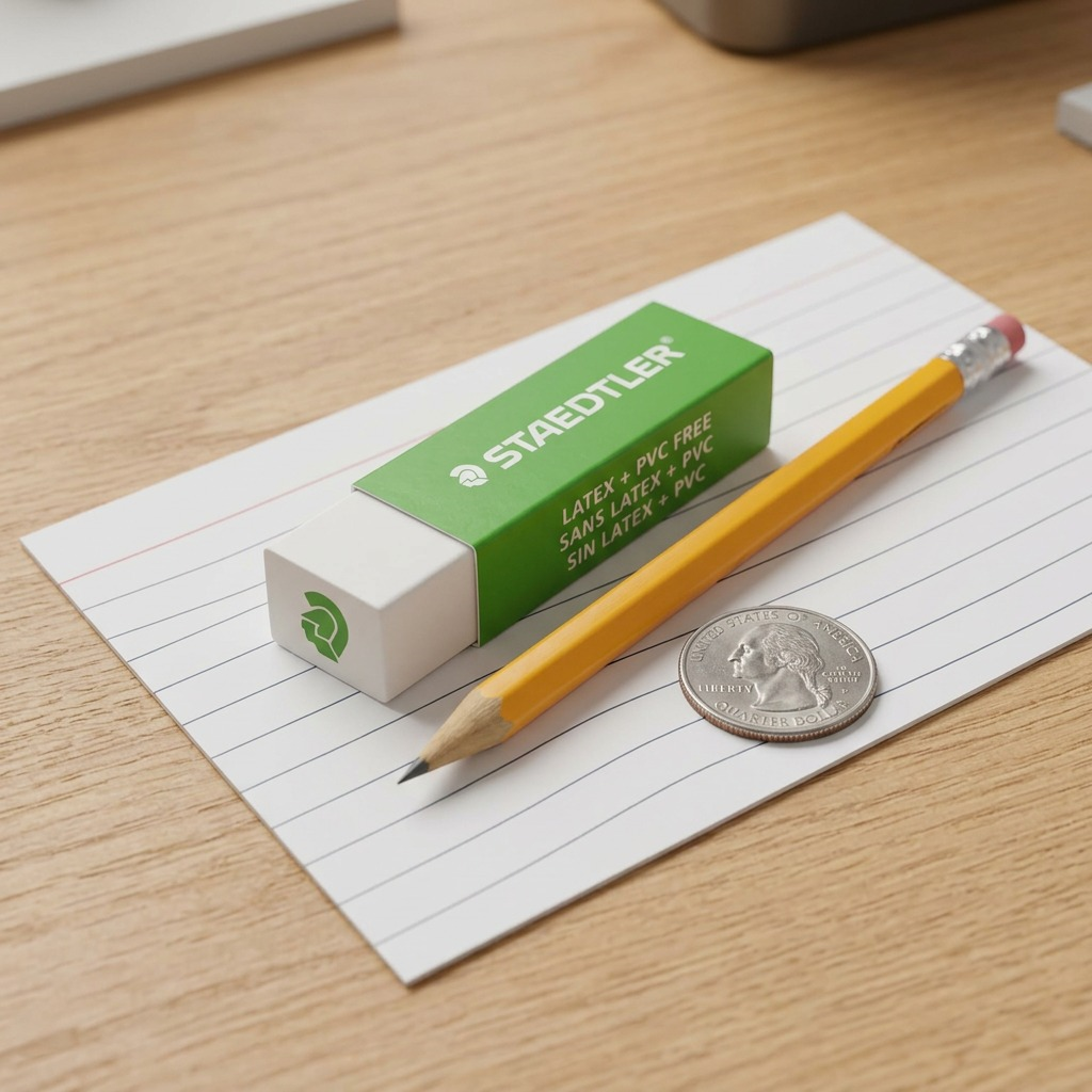 Staedtler Eraser White with Marshead Green