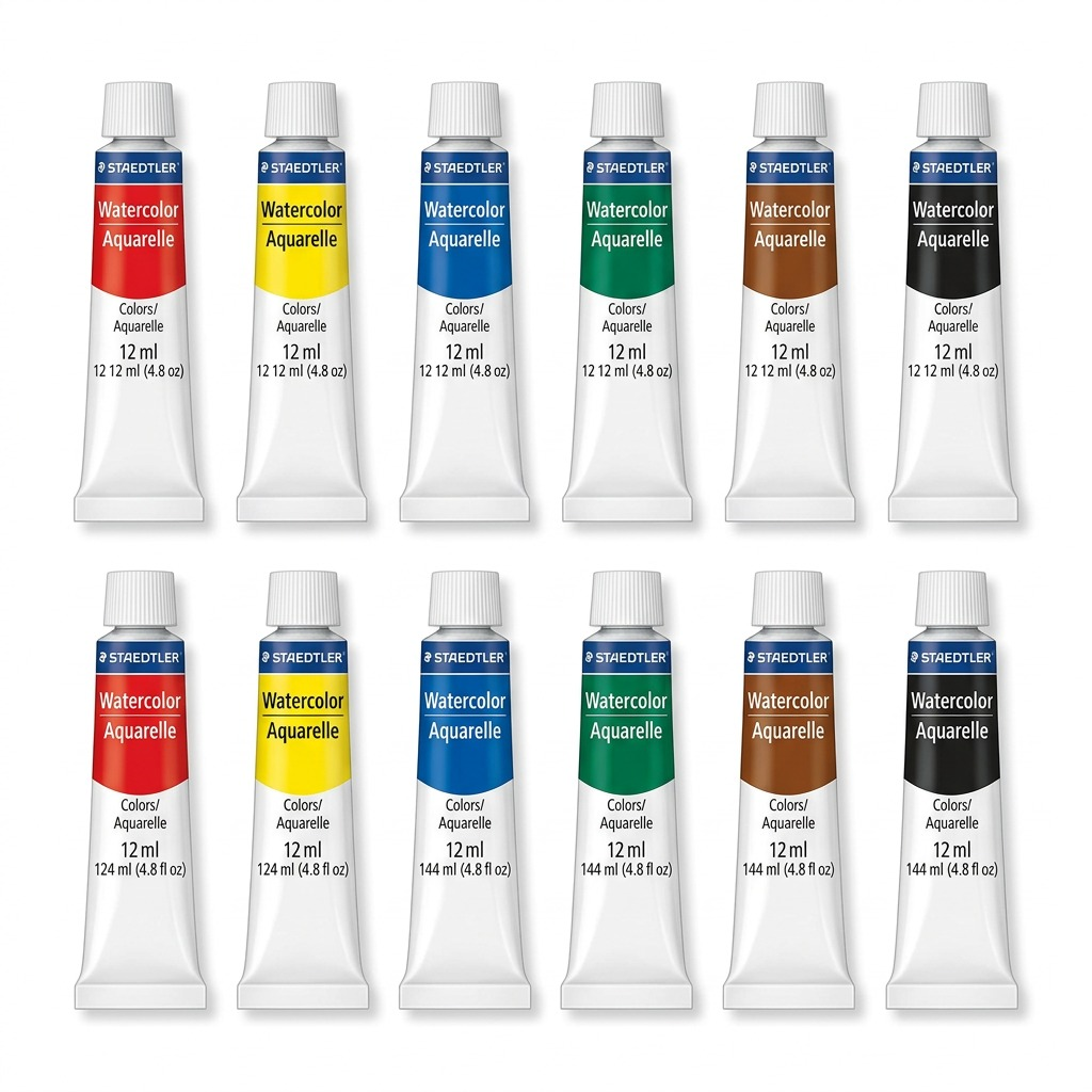 Staedtler Watercolour Paint 12ml Assorted