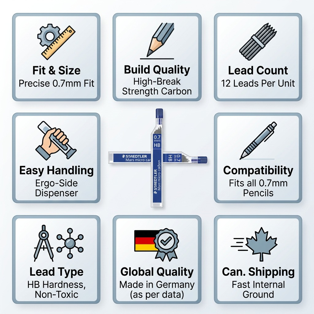 Staedtler Mars Micro 0.7mm HB 12 Lead