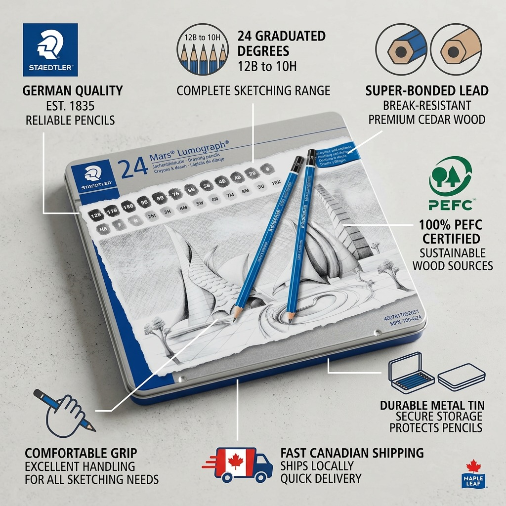 Staedtler Pencil Mars Lumograph X24 100% PEFC