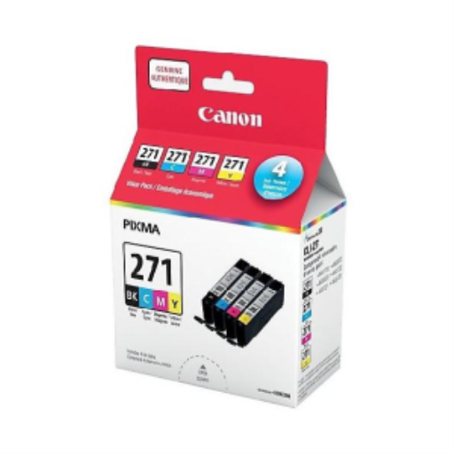 CLI-271 Black, Cyan, Magenta, and Yellow Ink Value Pack