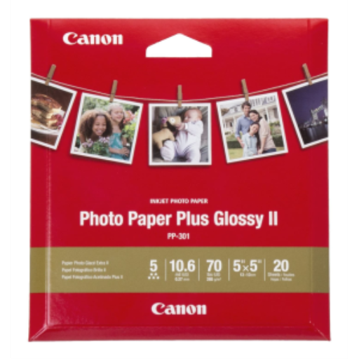 PP-301 5" x 5" Photo Paper Plus Glossy (20 sheets/pack)