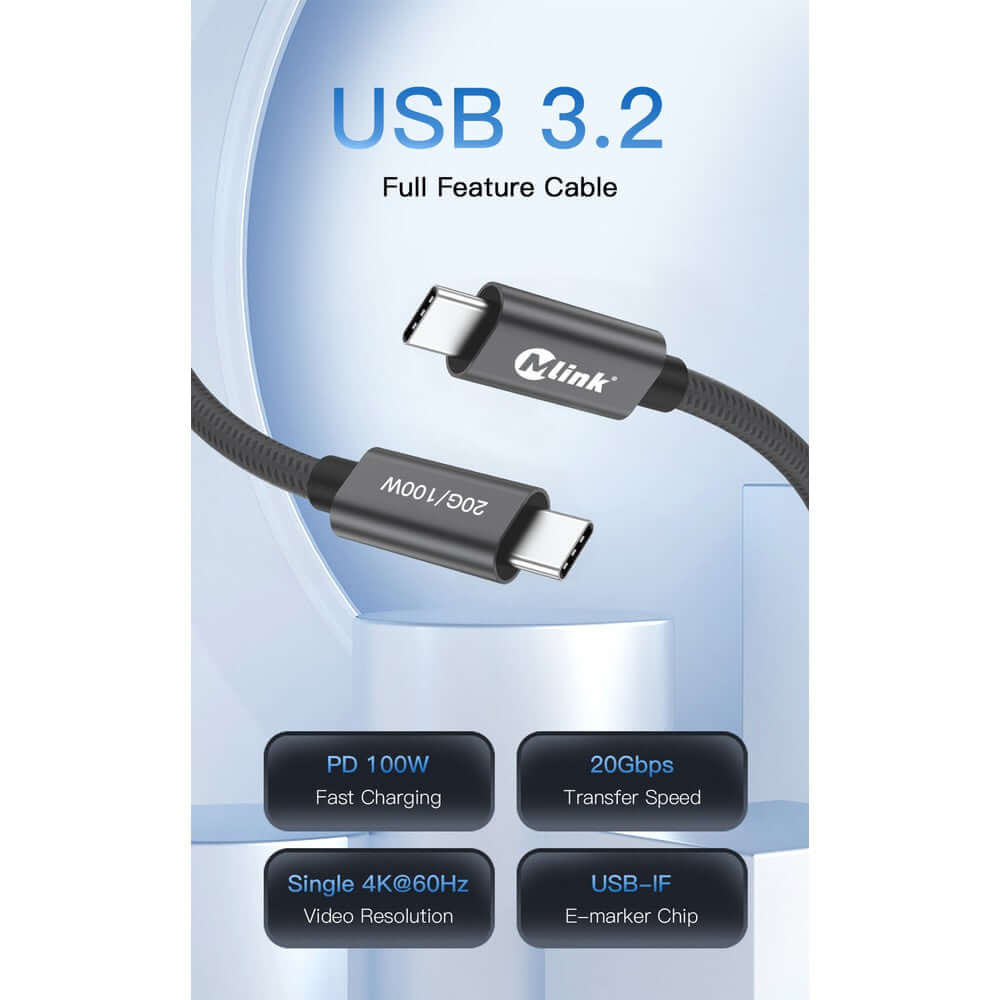 Mlink USB-C Thunderbolt Cable (100W)