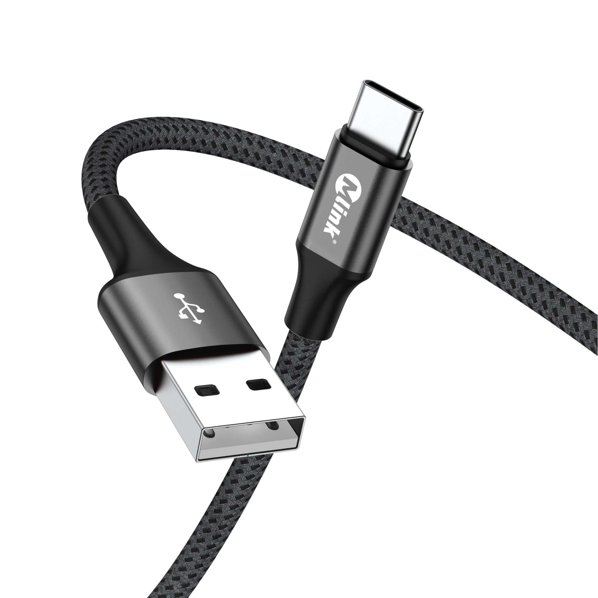 Mlink USB-C Fast Charge Cable (20W, Braided Nylon)