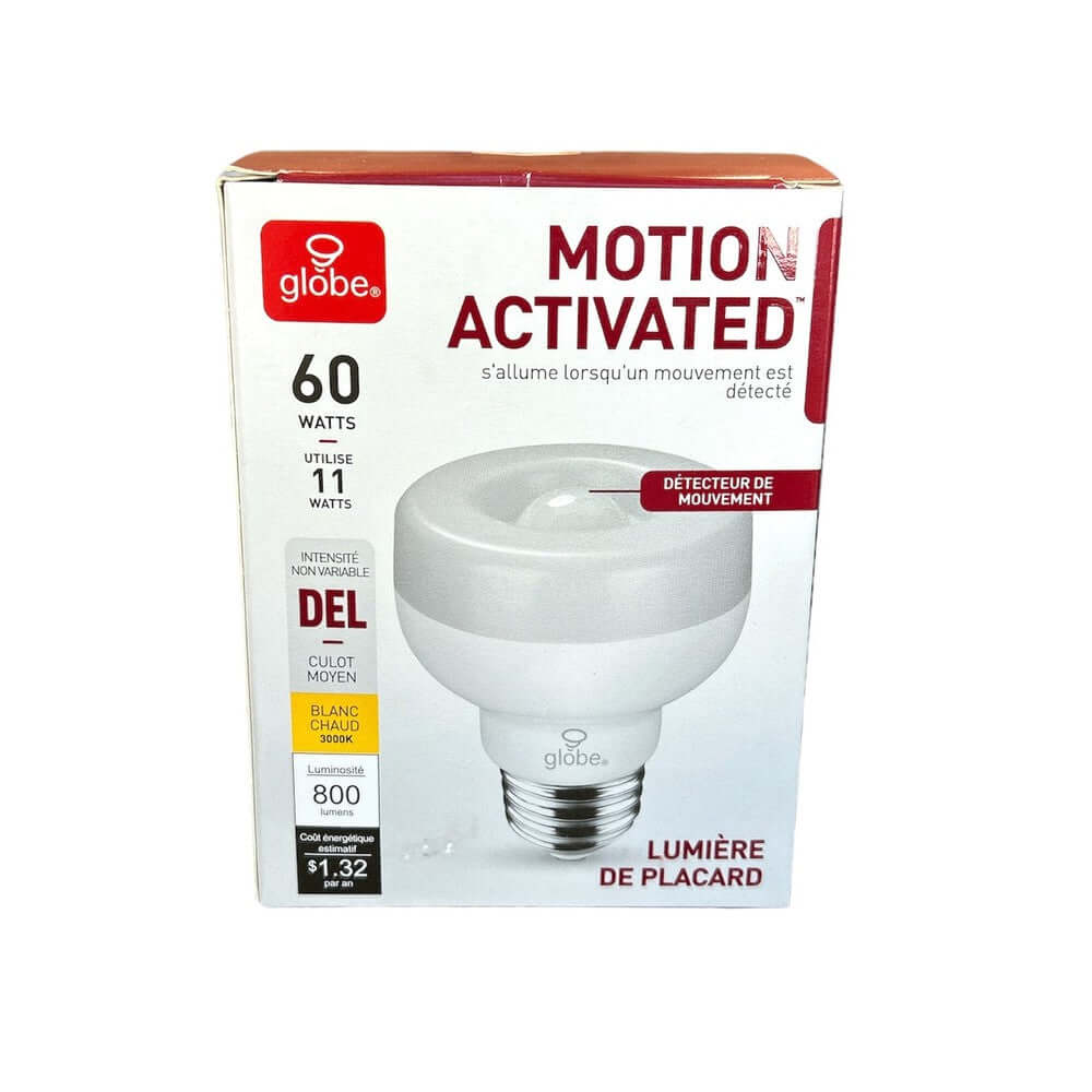 Globe 11W LED Motion Sensor Closet Bulb