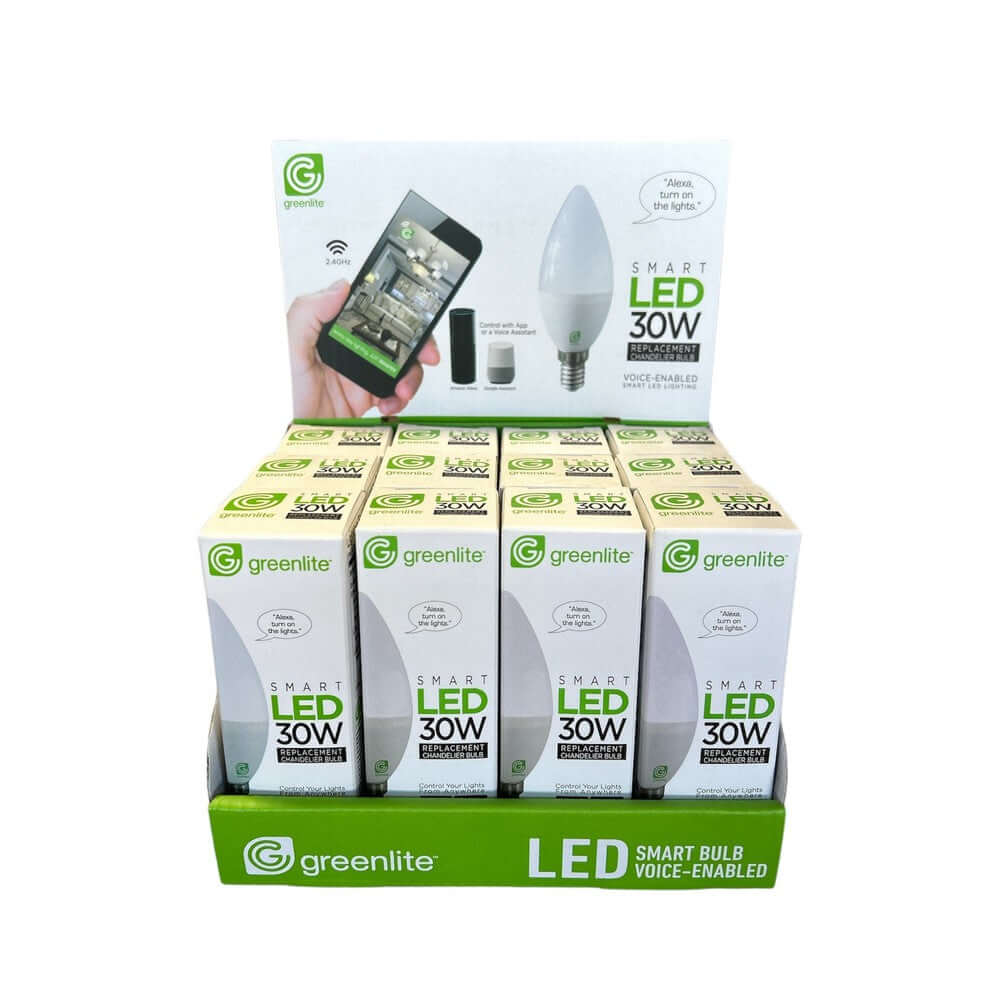 Greenlite 4.5W B10 Smart WiFi Dimmable LED Bulb 2700K-6500K