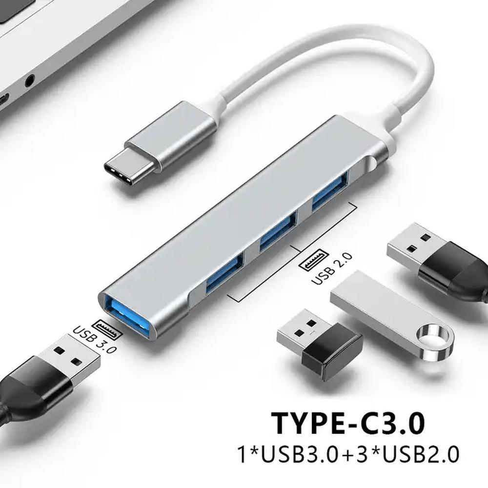 Mlink USB-C 4-in-1 Aluminum Hub (USB 3.0)
