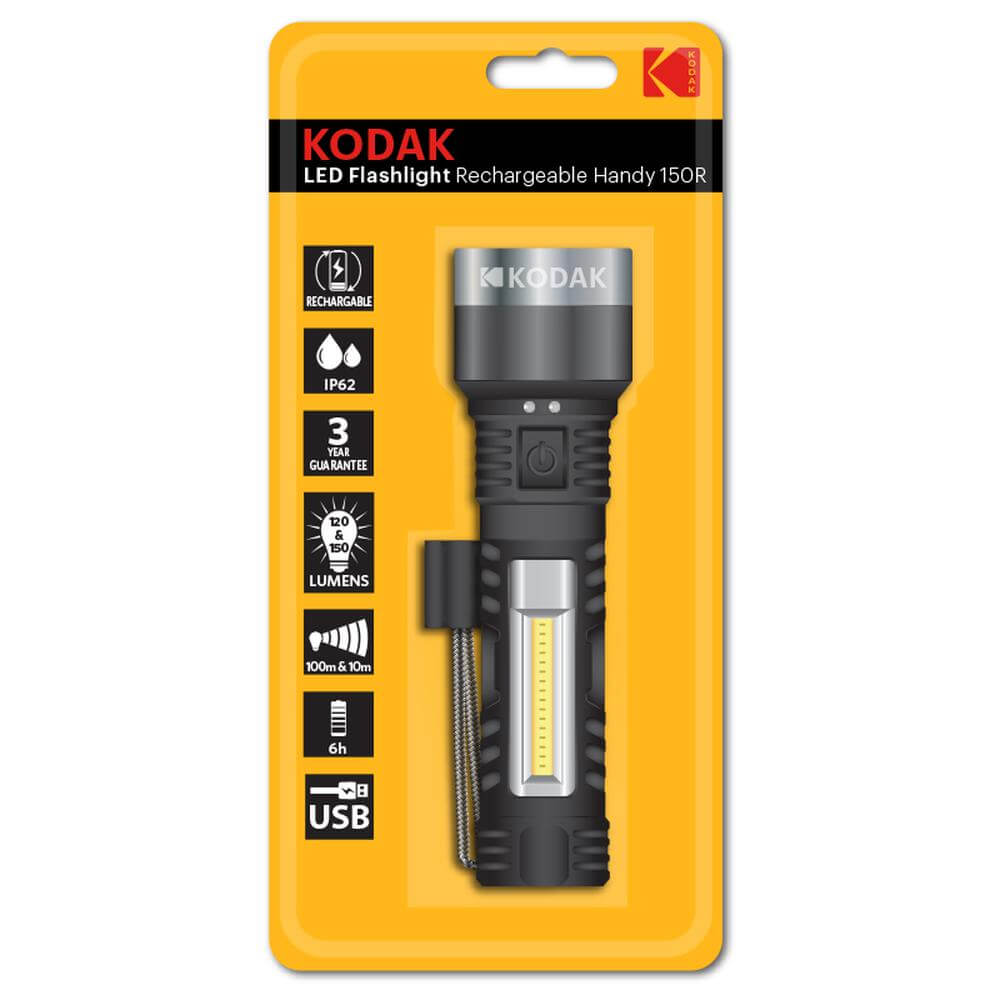 Kodak Rechargeable Handy LED Flashlight 150R