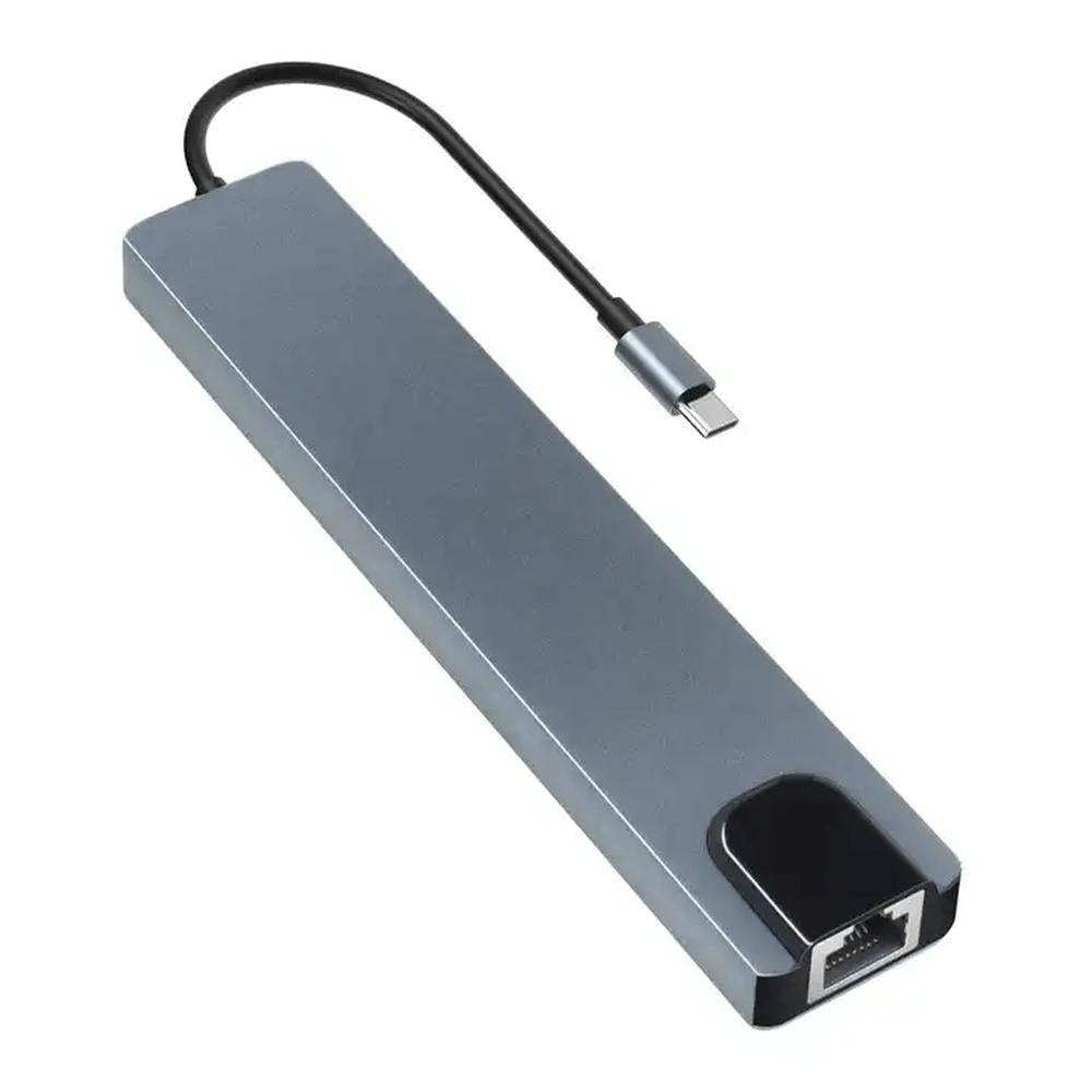 Mlink USB-C 8-in-1 Aluminum Hub (USB 3.0)