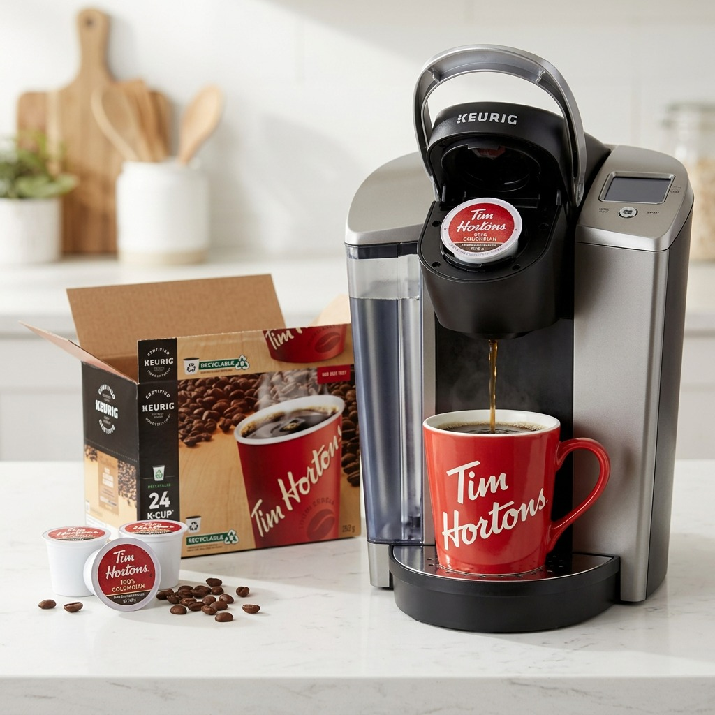 COFFEE-K CUP TIM HORTONS 100% COLOMBIAN-11309 24/BX