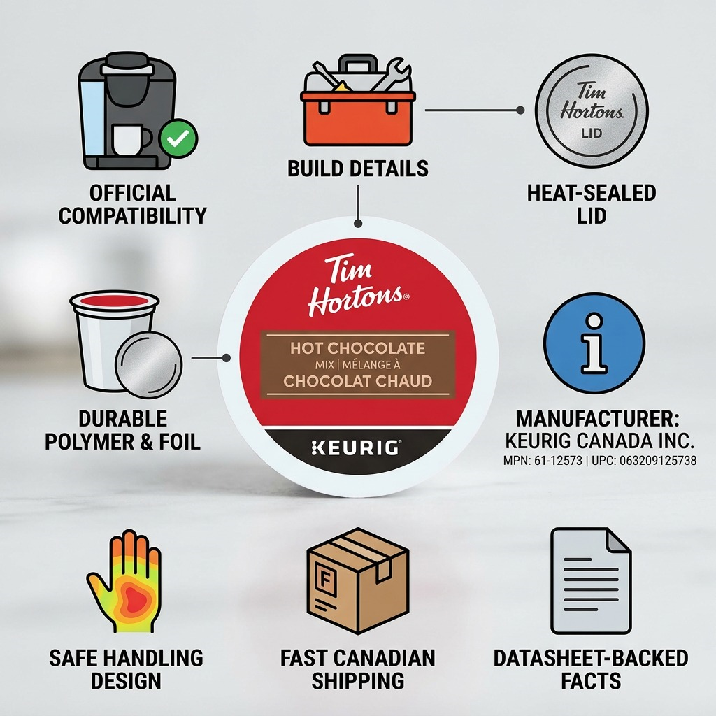 HOT CHOCOLATE-K CUP TIM HORTONS 20/BX