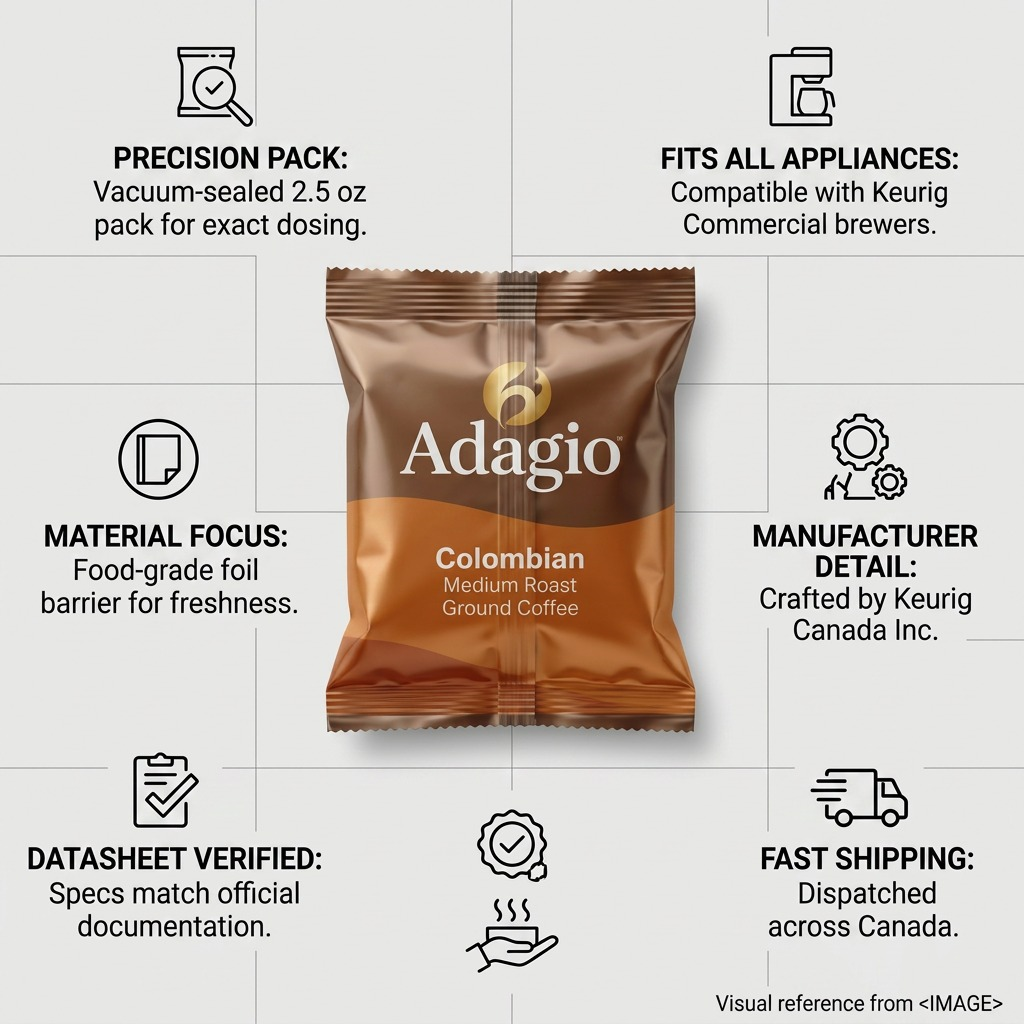 Adagio Coffee Ground - Adag Colomb Med Grd 2.5Oz