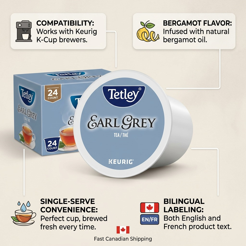 TEA-K CUP TETLEY EARL GREY 24/BX 24/BX