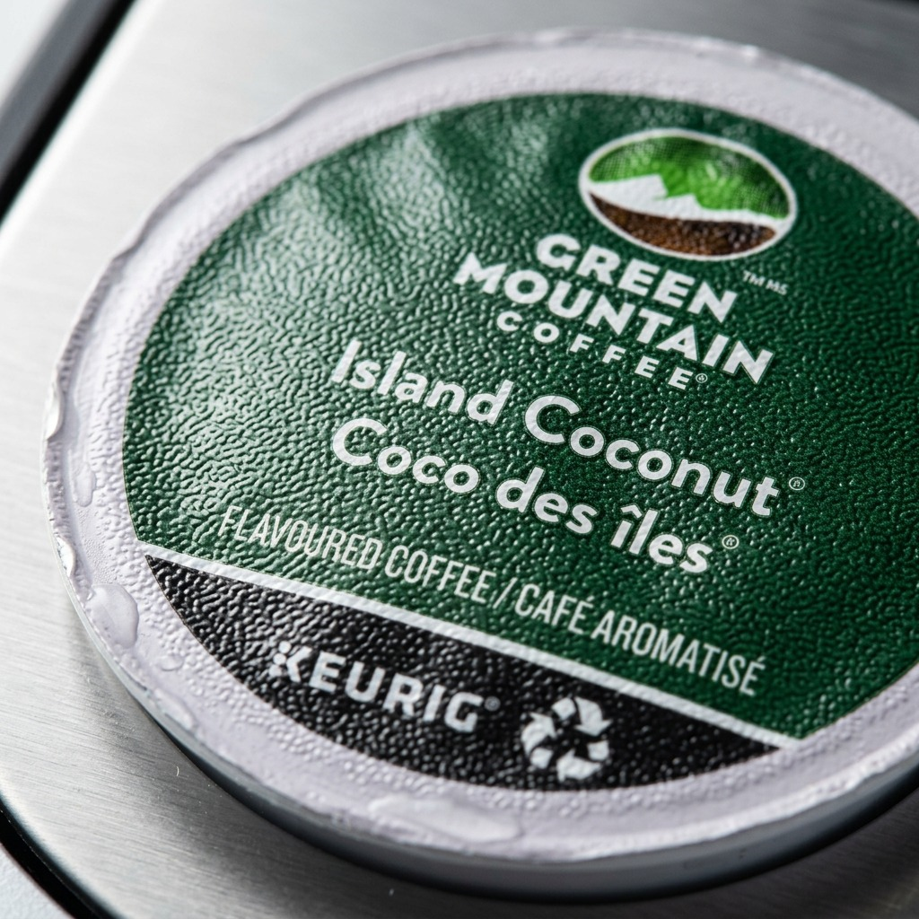 COFFEE-K CUP GREEN MOUNTAIN ISLAND COCONUT LIGHT ROAST 24/BX