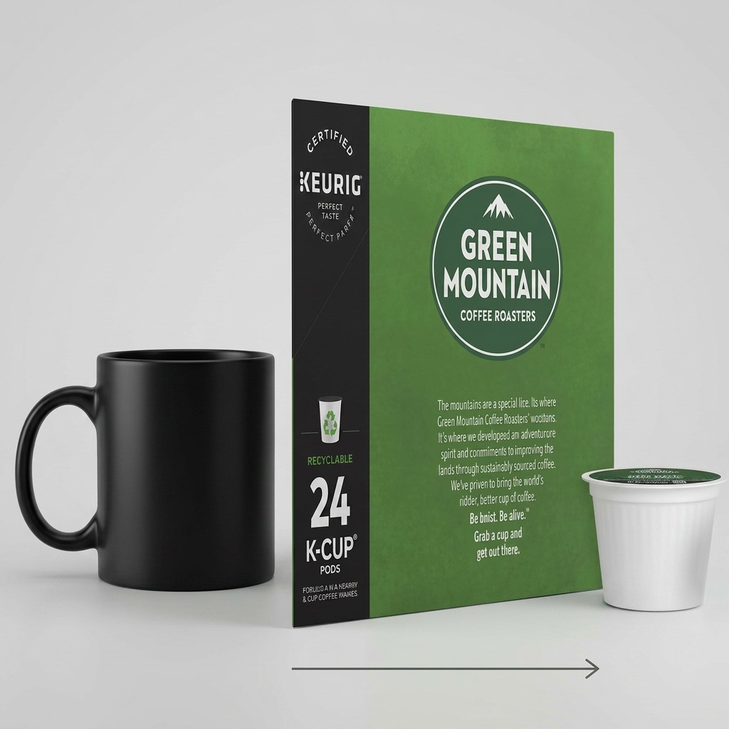 COFFEE-K CUP GREEN MOUNTAIN DARK MAGIC, DARK ROAST 24/BX