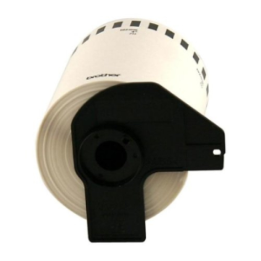 Brother DK-2243 Black/White Continuous Length Paper Tape 4" x 100' (101 mm x 30.4 m)