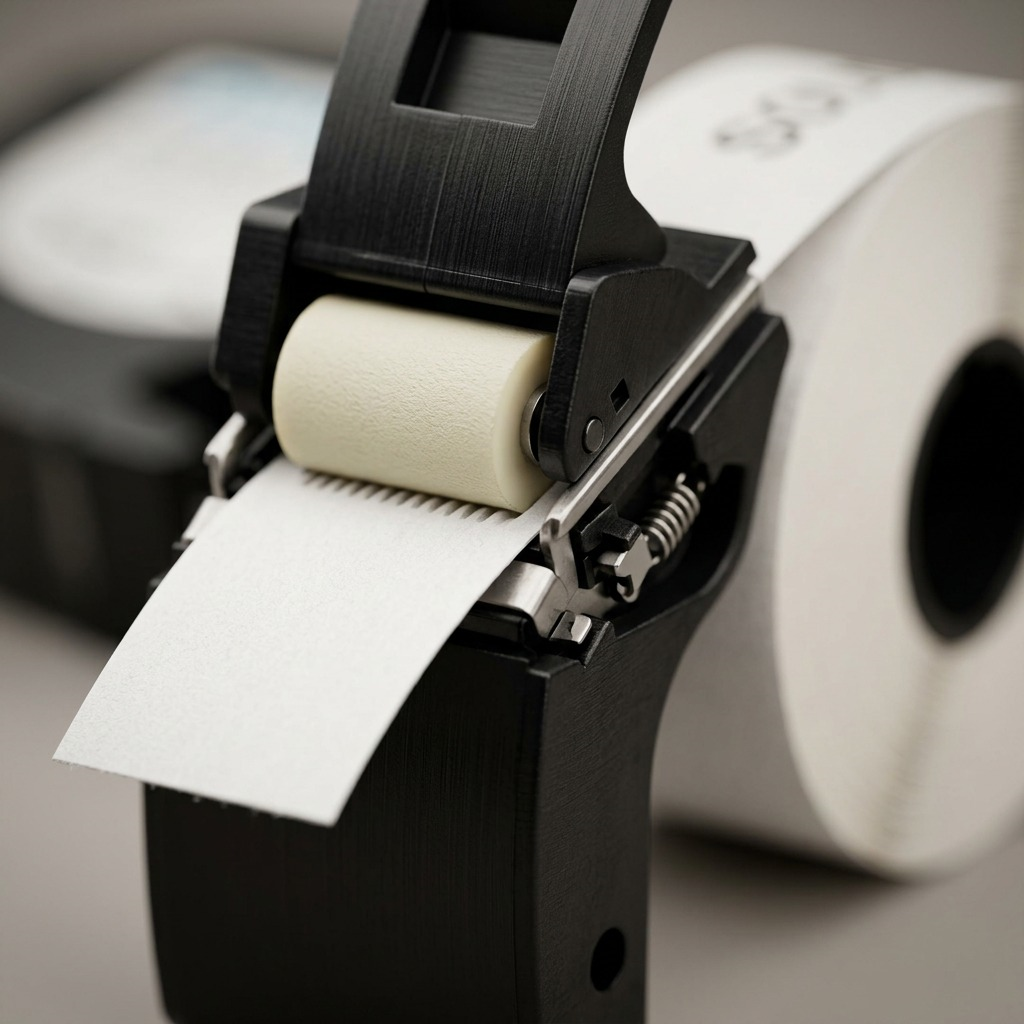 Dymo LetraTag Paper Labels - Black on White, 1/2" x 13'