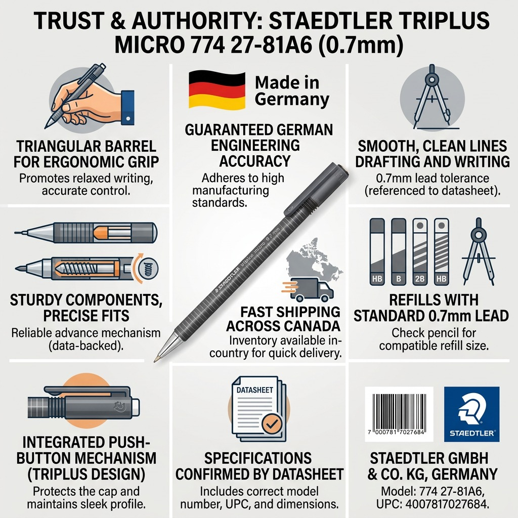 Staedtler Triplus Mechanical Pencil 0.7mm Anthracite