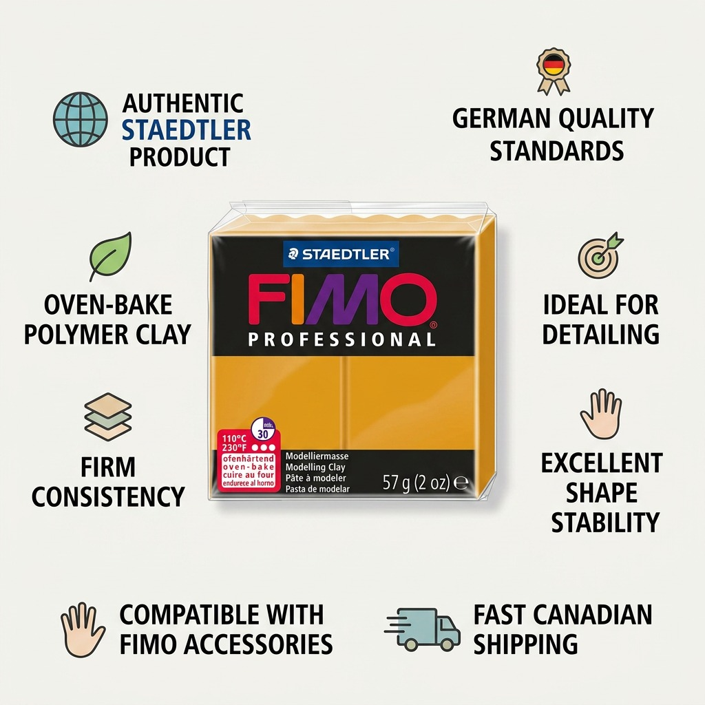 Staedtler Modelling Clay Fimo Professional Ochre 57g (2 oz)