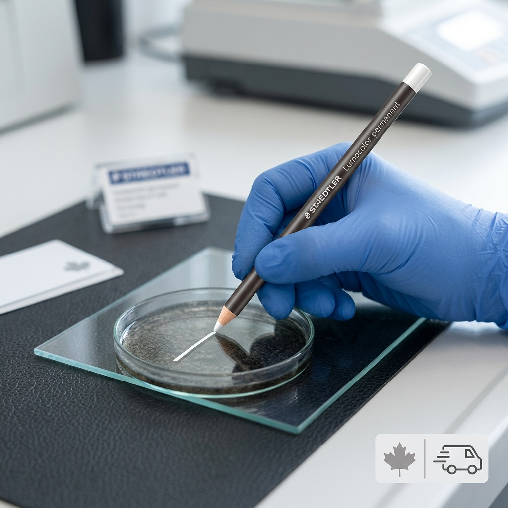 Staedtler Lumocolor Permanent Glasochrom Waterproof Dry Marker - White