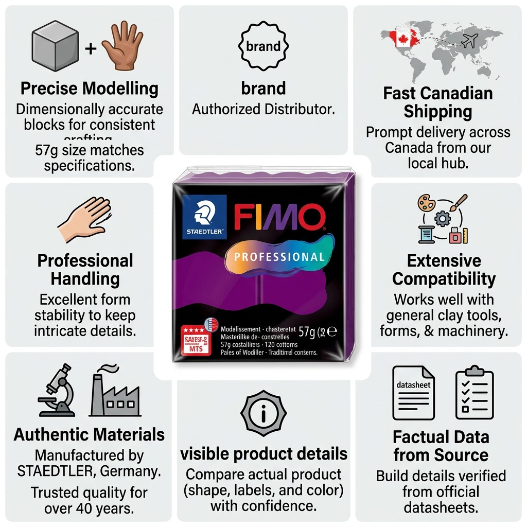 Staedtler Modelling Clay Fimo Professional Violet 57g (2 oz)