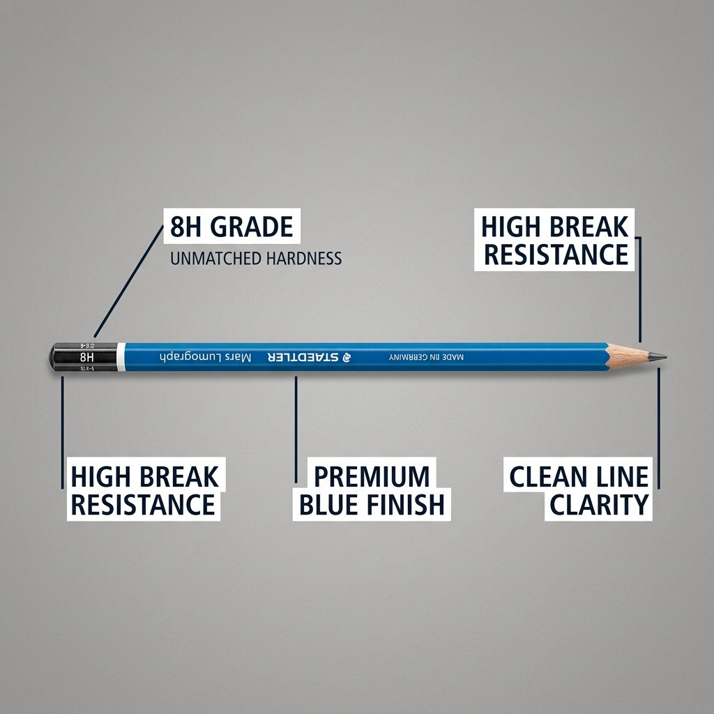 Staedtler Pencil Mars Lumograph 8H 100% PEFC