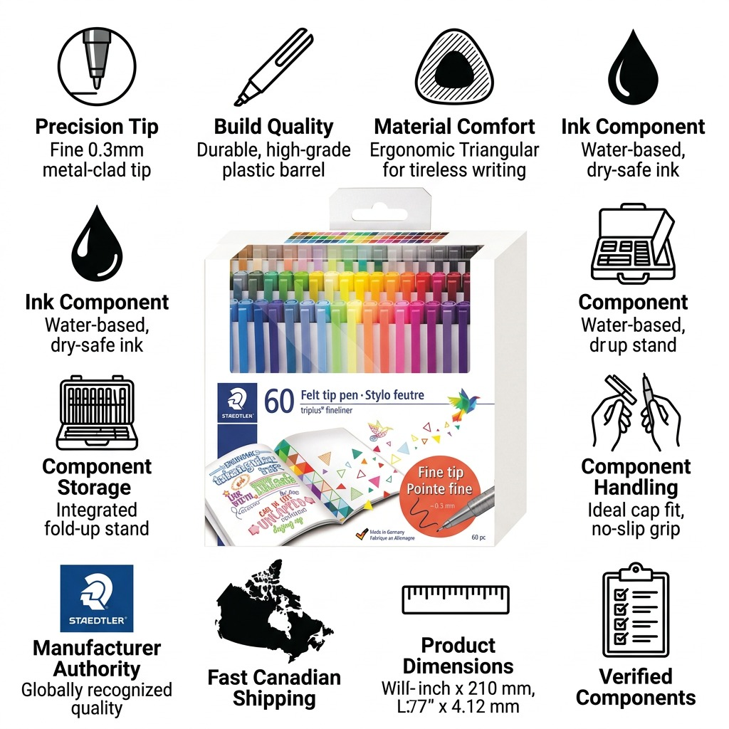 Staedtler Fineliner Triplus 60-Pack