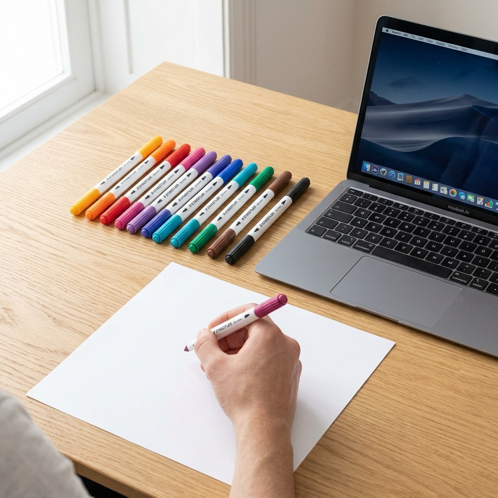 Staedtler Double-ended Dry Erase Pens 10-Pack