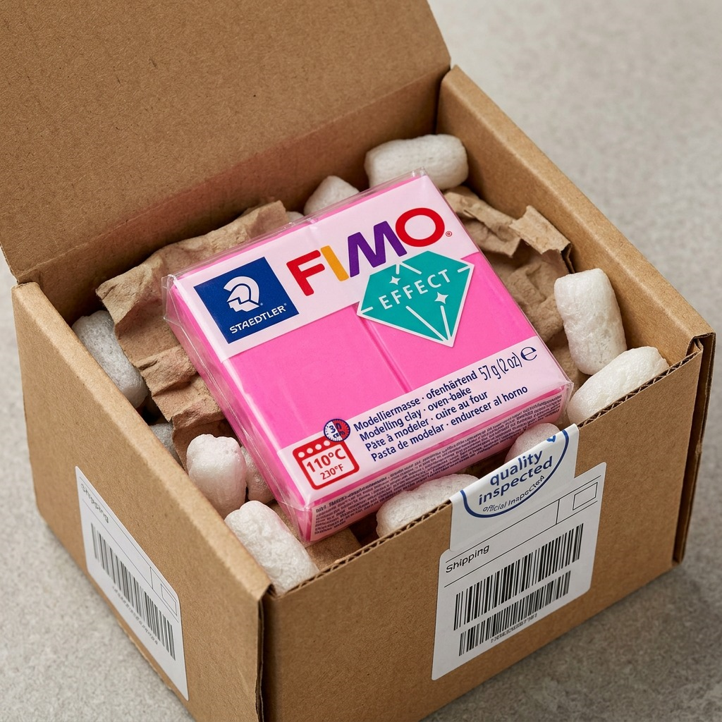 Staedtler Modelling Clay Fimo Effect Neon Fuchsia 57g (2 oz)