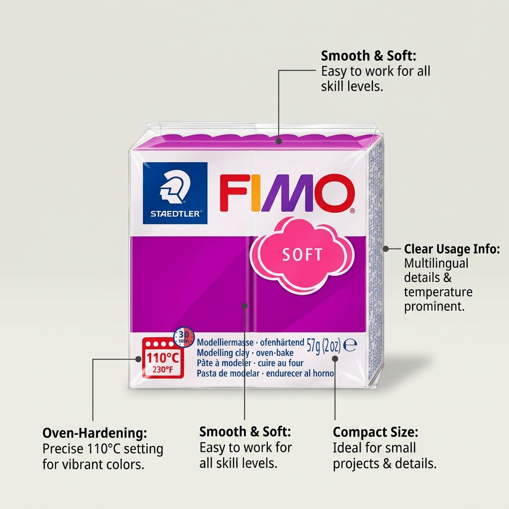 Staedtler Modelling Clay Fimo Soft Purpure 57g (2 oz)