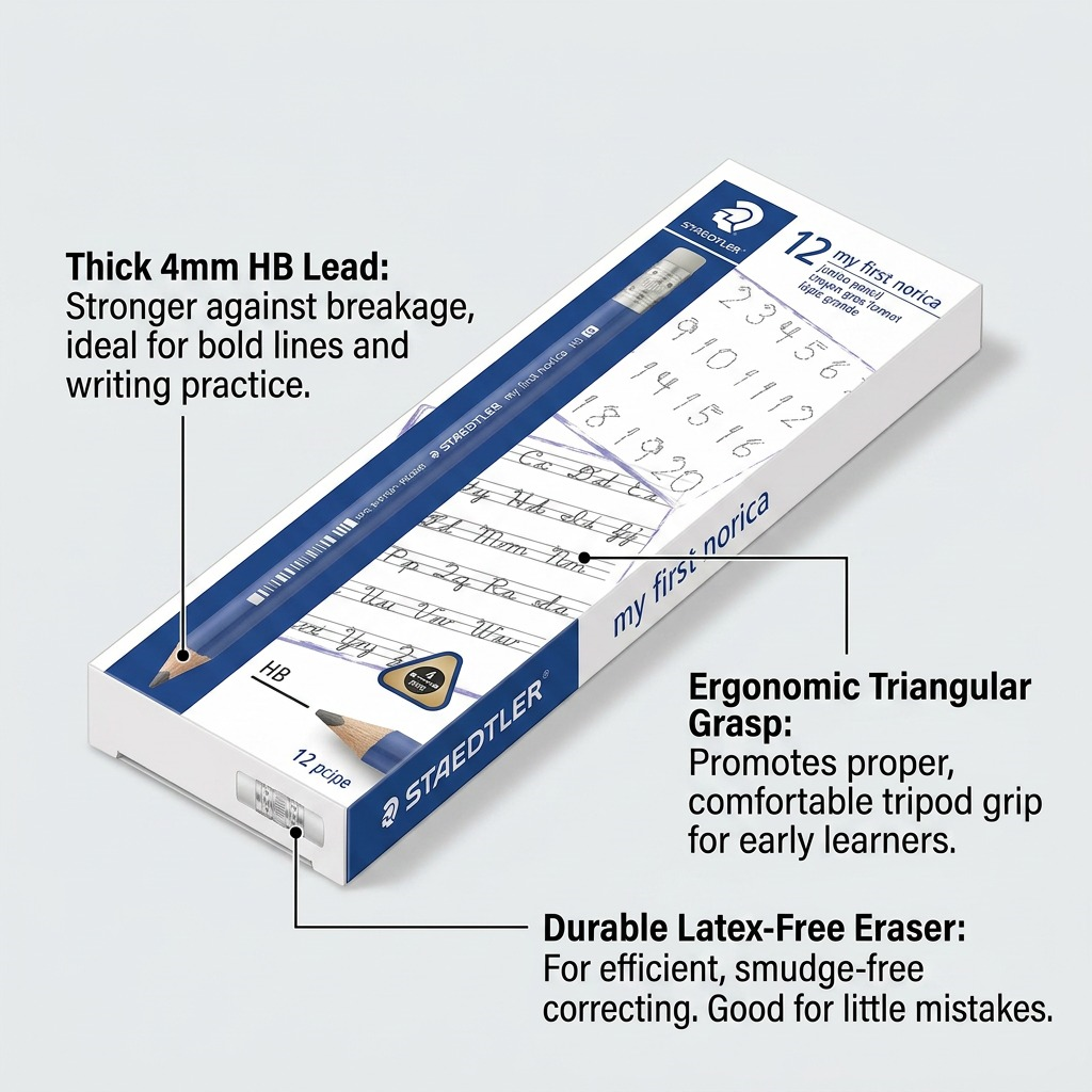 Staedtler Triangular Pencil 4 MM HB