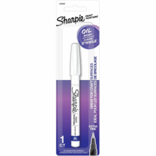 Sharpie Oil-Based Paint Marker, Extra Fine Point, White, 1 Count