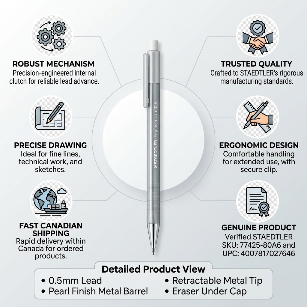Mechan. penc. triplus 0.5mm Anthracite