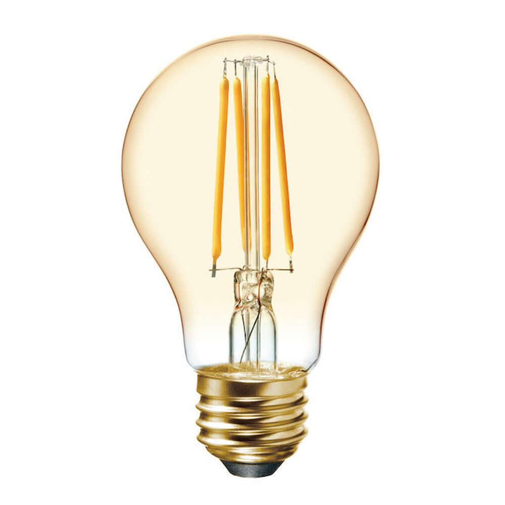 Greenlite 8W A19 Dimmable Vintage Amber Filament LED Bulb 2200K
