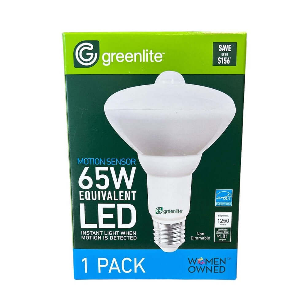 Greenlite 8W BR30 Motion Sensor LED Bulb