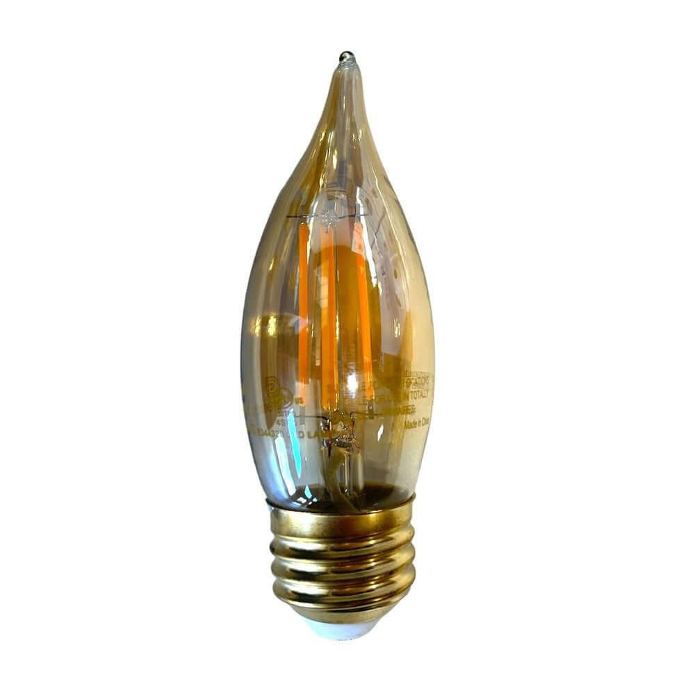 Greenlite 4W B10 Dimmable Vintage Amber Flame Filament LED Bulb 2200K