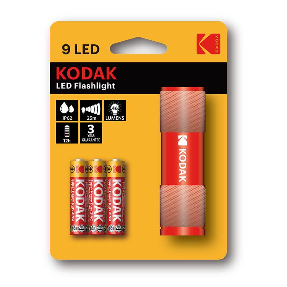 Kodak 9 LED Flashlight — Red