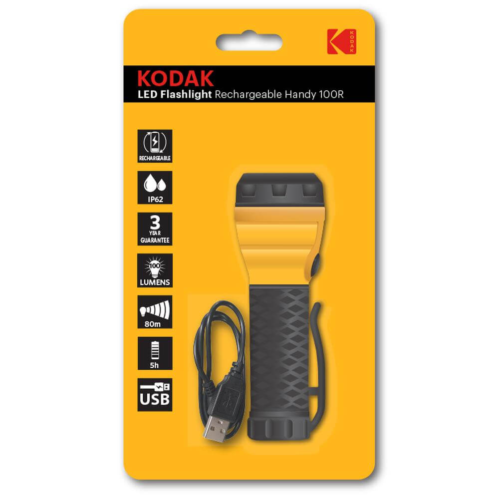 Kodak Rechargeable Handy LED Flashlight 100R