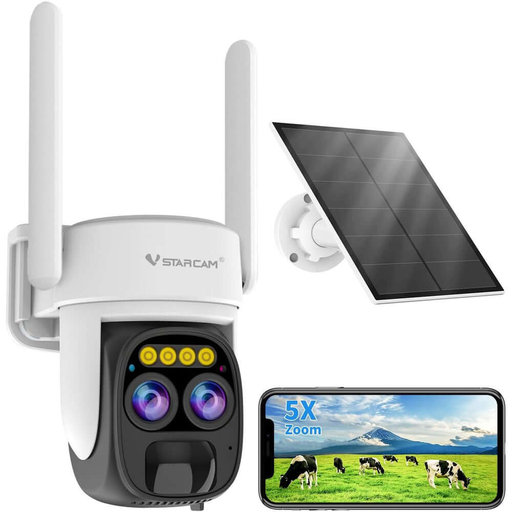 VStarcam CB67D Smart HD 1080P 3MP Motorized Solar Outdoor IP Camera