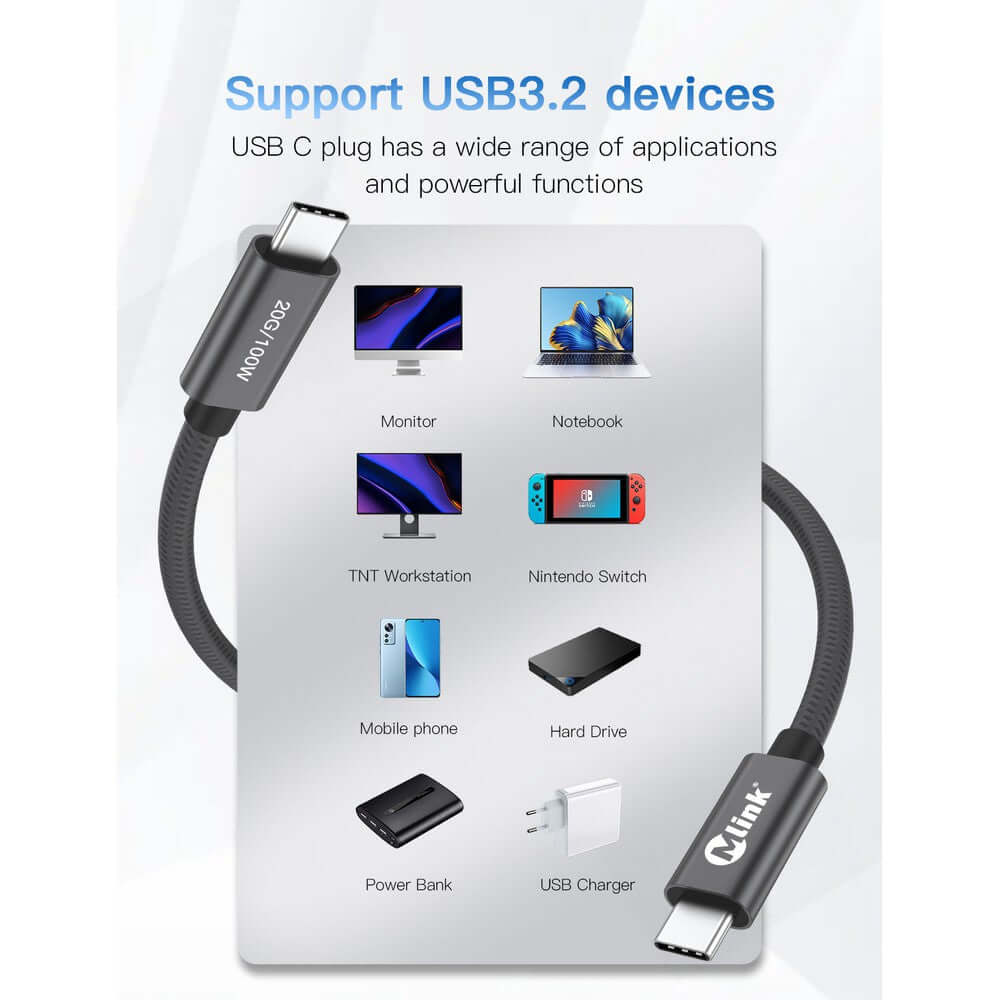 Mlink USB-C Thunderbolt Cable (100W)
