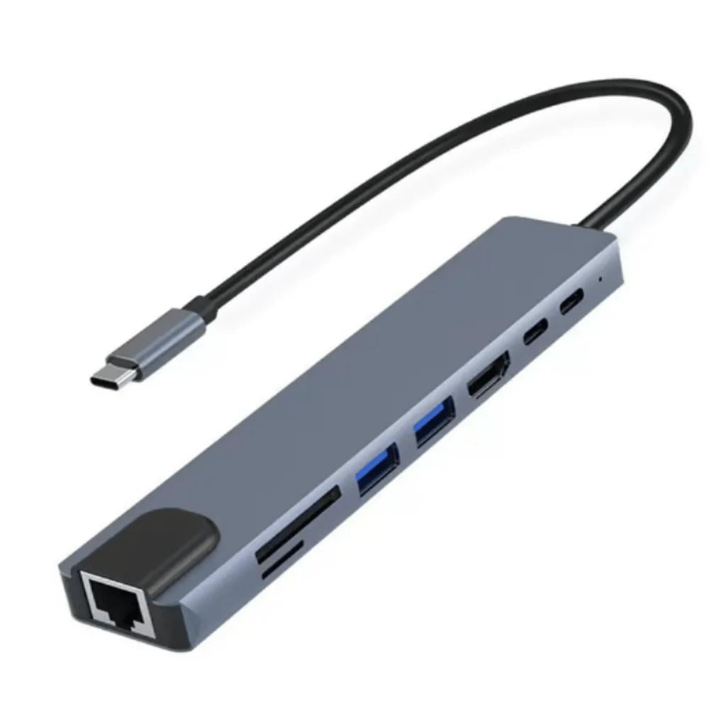 Mlink USB-C 8-in-1 Aluminum Hub (USB 3.0)
